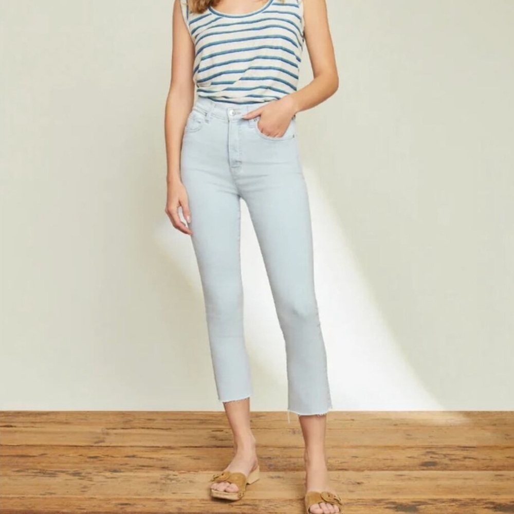 Veronica Beard Carly High Rise Kick Flare Jeans in Aspen Sz 27